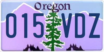OR license plate 015VDZ
