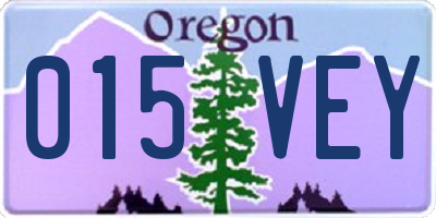 OR license plate 015VEY
