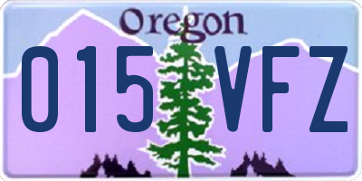 OR license plate 015VFZ