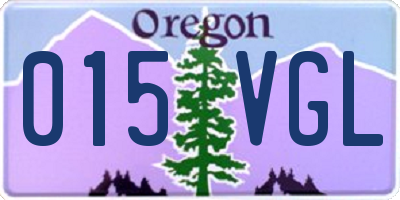 OR license plate 015VGL