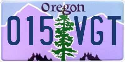 OR license plate 015VGT