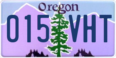 OR license plate 015VHT