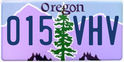 OR license plate 015VHV