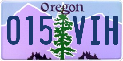 OR license plate 015VIH