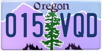 OR license plate 015VQD