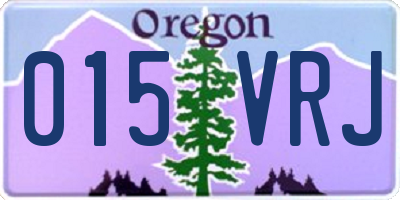 OR license plate 015VRJ