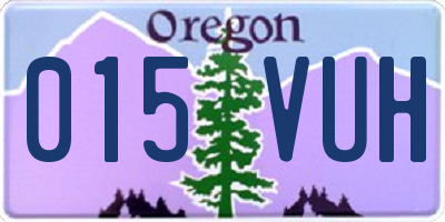 OR license plate 015VUH