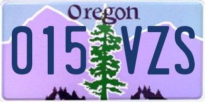 OR license plate 015VZS