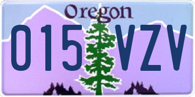 OR license plate 015VZV