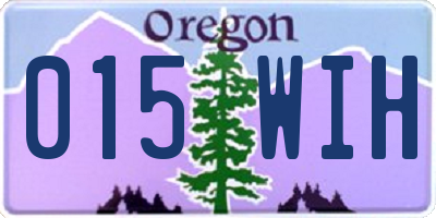 OR license plate 015WIH