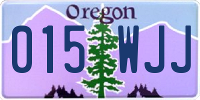 OR license plate 015WJJ