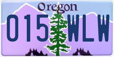 OR license plate 015WLW