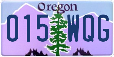 OR license plate 015WQG