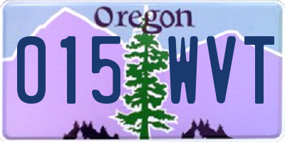 OR license plate 015WVT