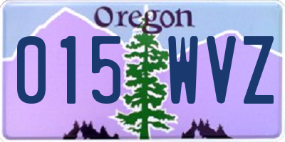 OR license plate 015WVZ