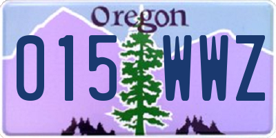 OR license plate 015WWZ