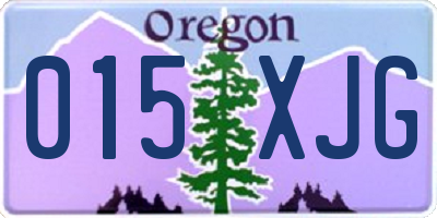 OR license plate 015XJG
