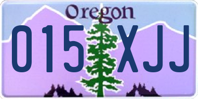 OR license plate 015XJJ