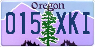 OR license plate 015XKI