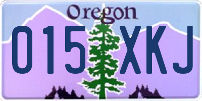OR license plate 015XKJ