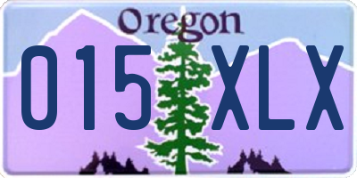 OR license plate 015XLX
