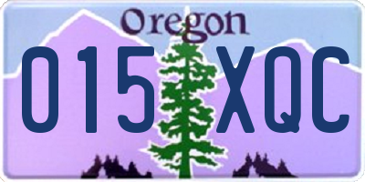 OR license plate 015XQC