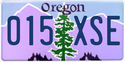 OR license plate 015XSE