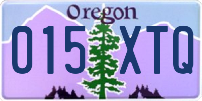 OR license plate 015XTQ
