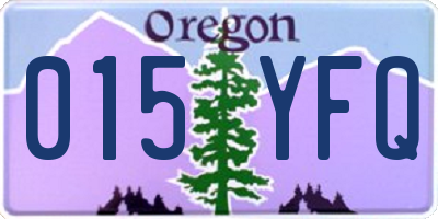 OR license plate 015YFQ
