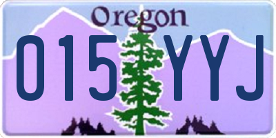 OR license plate 015YYJ