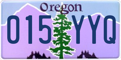 OR license plate 015YYQ