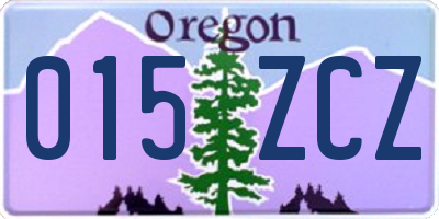 OR license plate 015ZCZ
