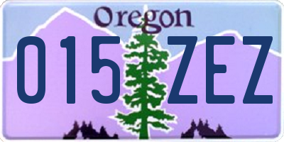 OR license plate 015ZEZ