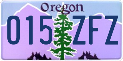 OR license plate 015ZFZ