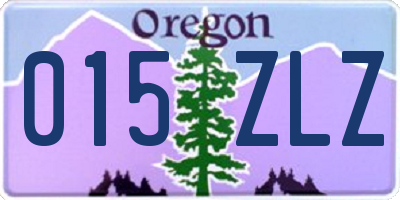 OR license plate 015ZLZ