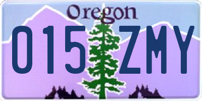 OR license plate 015ZMY