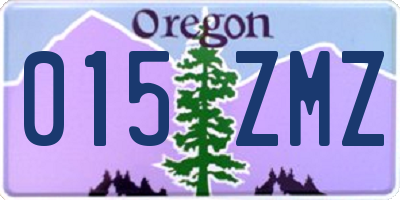 OR license plate 015ZMZ