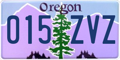 OR license plate 015ZVZ