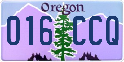 OR license plate 016CCQ