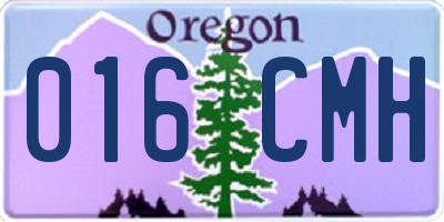 OR license plate 016CMH