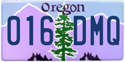 OR license plate 016DMQ