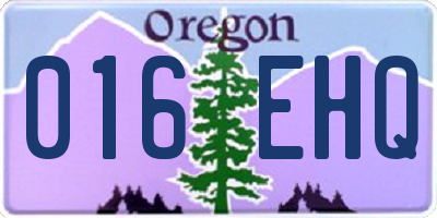 OR license plate 016EHQ