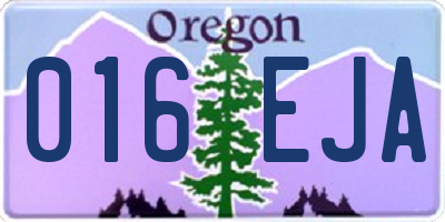 OR license plate 016EJA