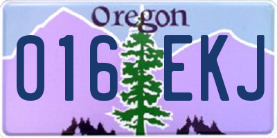 OR license plate 016EKJ