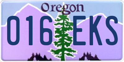 OR license plate 016EKS