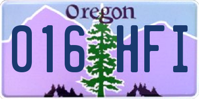 OR license plate 016HFI