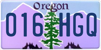 OR license plate 016HGQ