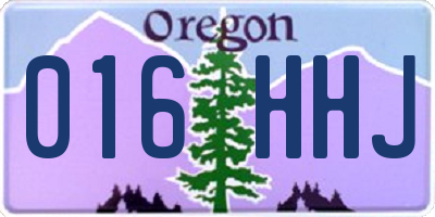 OR license plate 016HHJ
