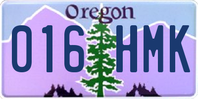 OR license plate 016HMK
