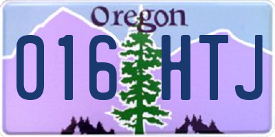 OR license plate 016HTJ